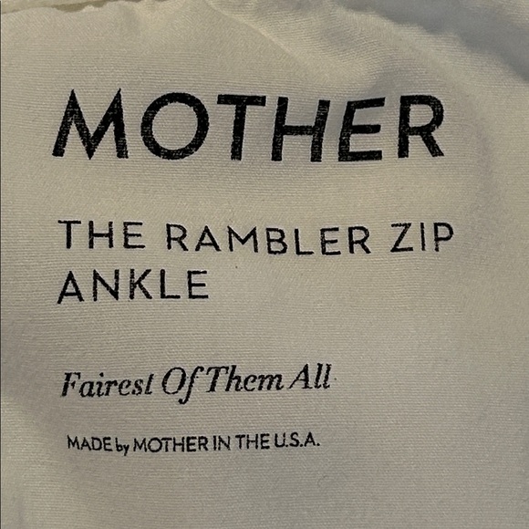 Mother The Rambler Zip Ankle Jean Wide Leg High Rise Fairest Of Them All Size 32 - Picture 7 of 13